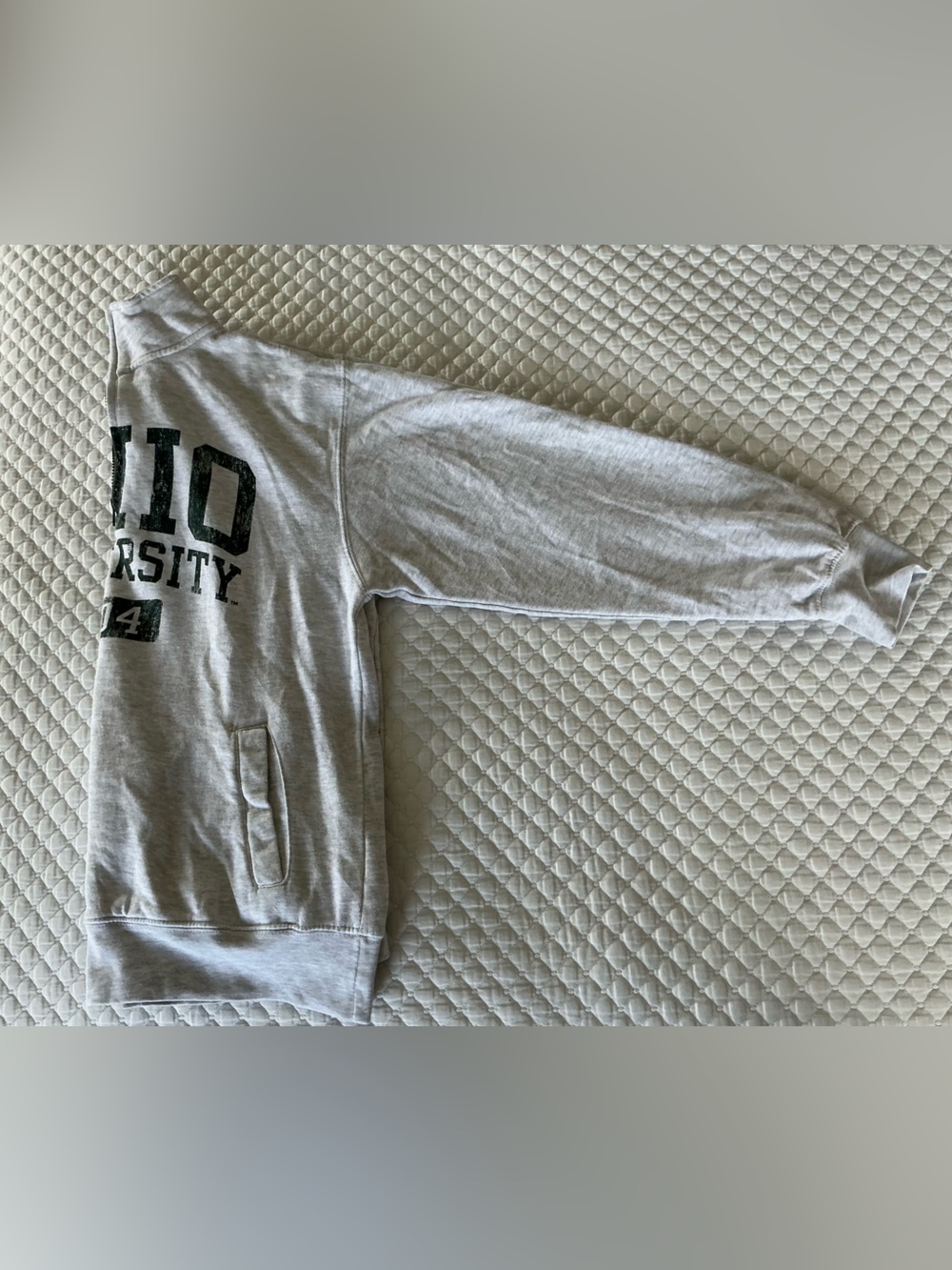 MV Sport Men’s Ohio University Grey 1/2 Zip Fleece Sweatshirt M - Picture 11 of 11